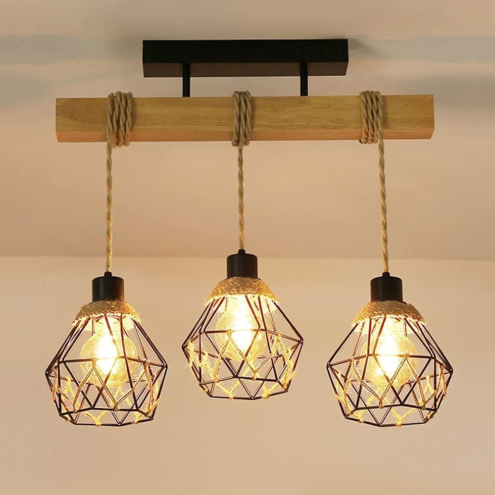 Lustre Vintage, Suspension À 3 Têtes