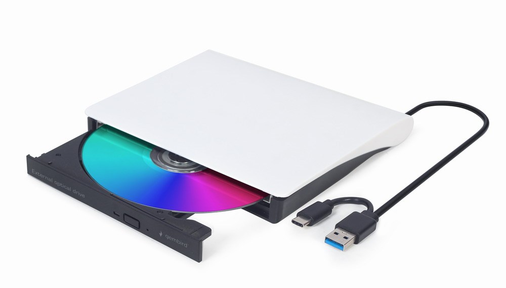 Gembird DVD-USB-031-BW, Schwarz, Vorderseite, CE, Desktop, DVD±RW, USB Typ-C - Image 7