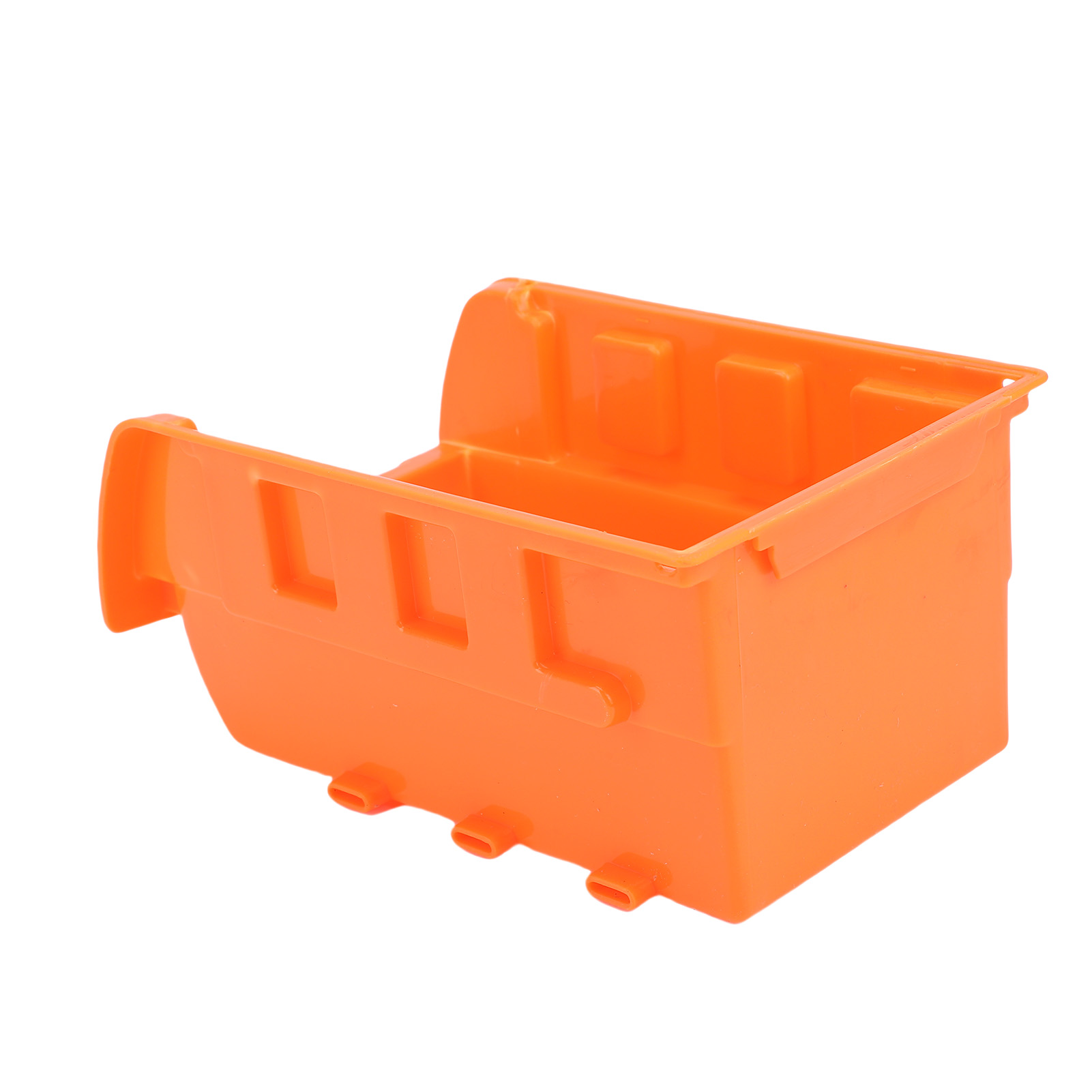 Bac de rangement mural empilable en plastique PP, 8 bacs et 3 rails, vis, écrous et boulons