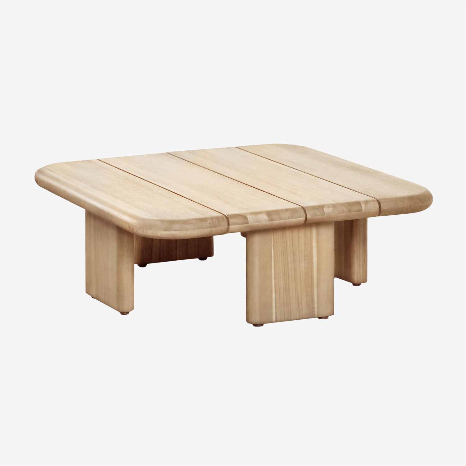 Sklum - Table Basse Carrée (70x70 Cm) En Bois D'Acacia Famara