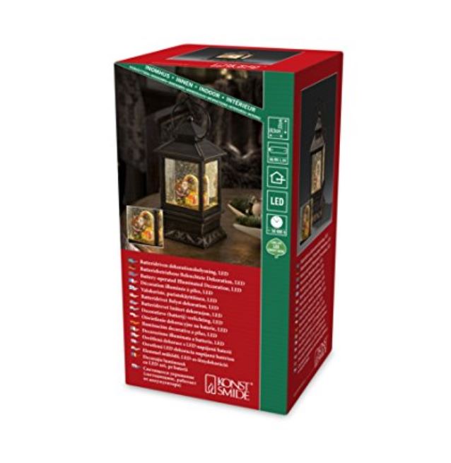 Konstsmide Weihnachtsbeleuchtung  LED Schneelaterne Weihnachtsmann mit Kind - Image 4