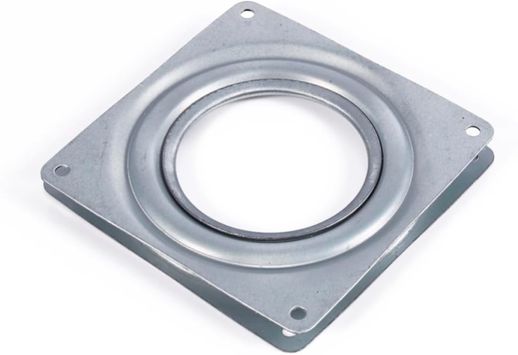 Platine tournante à roulements zingués, plateau pivotant 15 cm, charge 50 kg