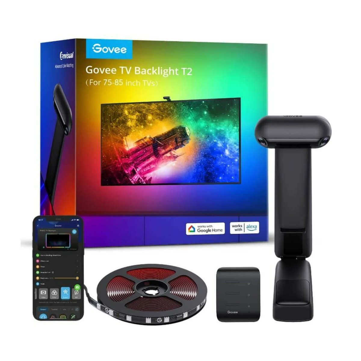 Govee Mehrfarbig H605c Rgb Led Lichtleiste Für Tv 75-85 Zoll Mit Wlan Und Bluetooth-Steuerung - Bild 4
