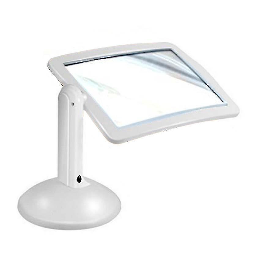 Loupe de lecture 3x à LED, écran pleine page rotatif à 360°, fixation murale, ABS incassable