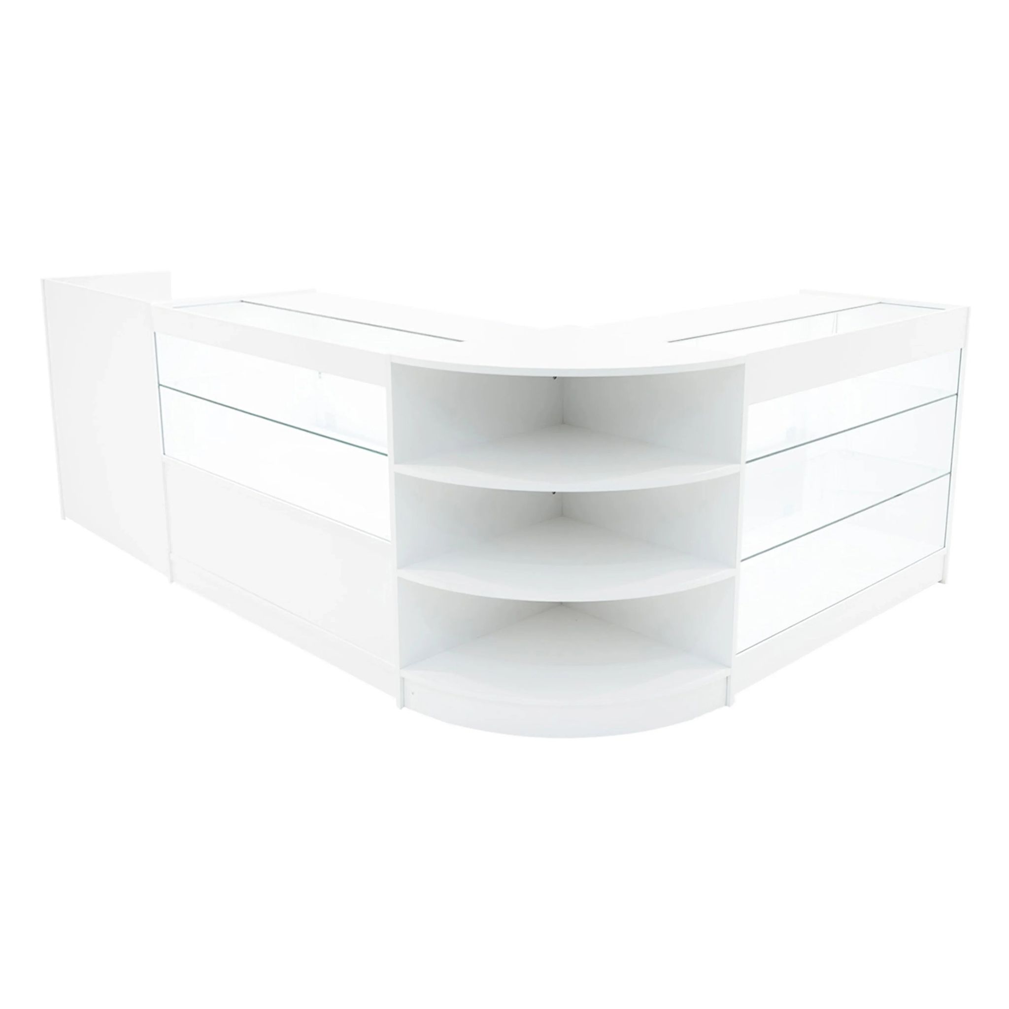 Monster Shop Theia Led Shop Counter Set K1200, C1200, Tb60 & Lm60 - White