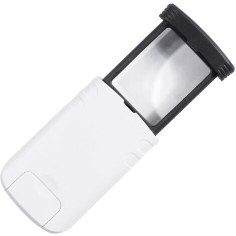 Loupe de poche pliante à LED 4x, 92 x 50 x 15 mm