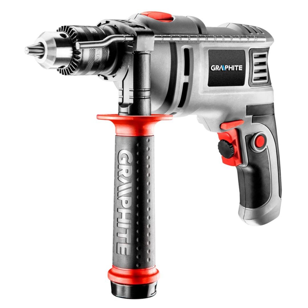 Grau 650-W-Schlagbohrmaschine, 13-Mm-Zahnriemenbohrfutter, 0–3000 U/Min – T 58G726 - Bild 6