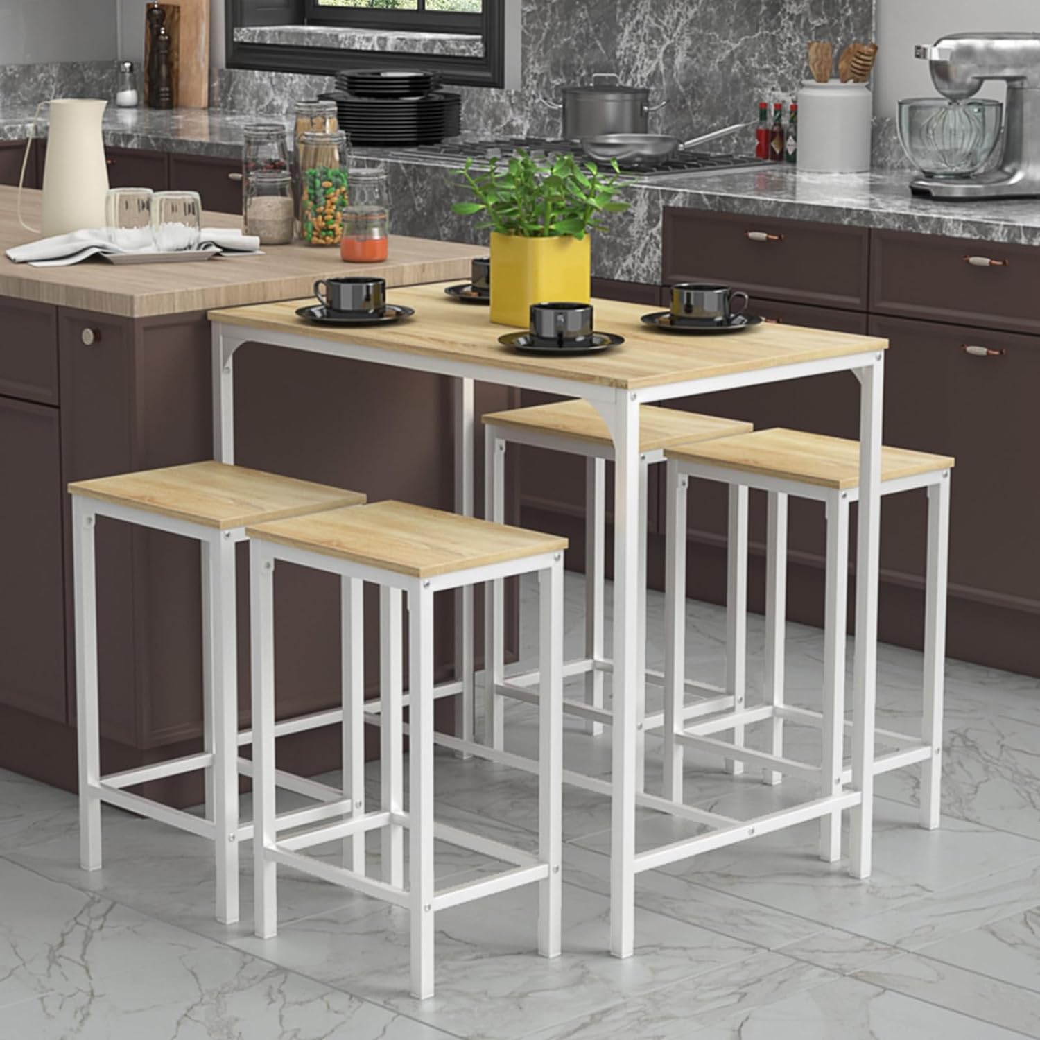 Table À Manger Et Chaises Avec 4 Chaises