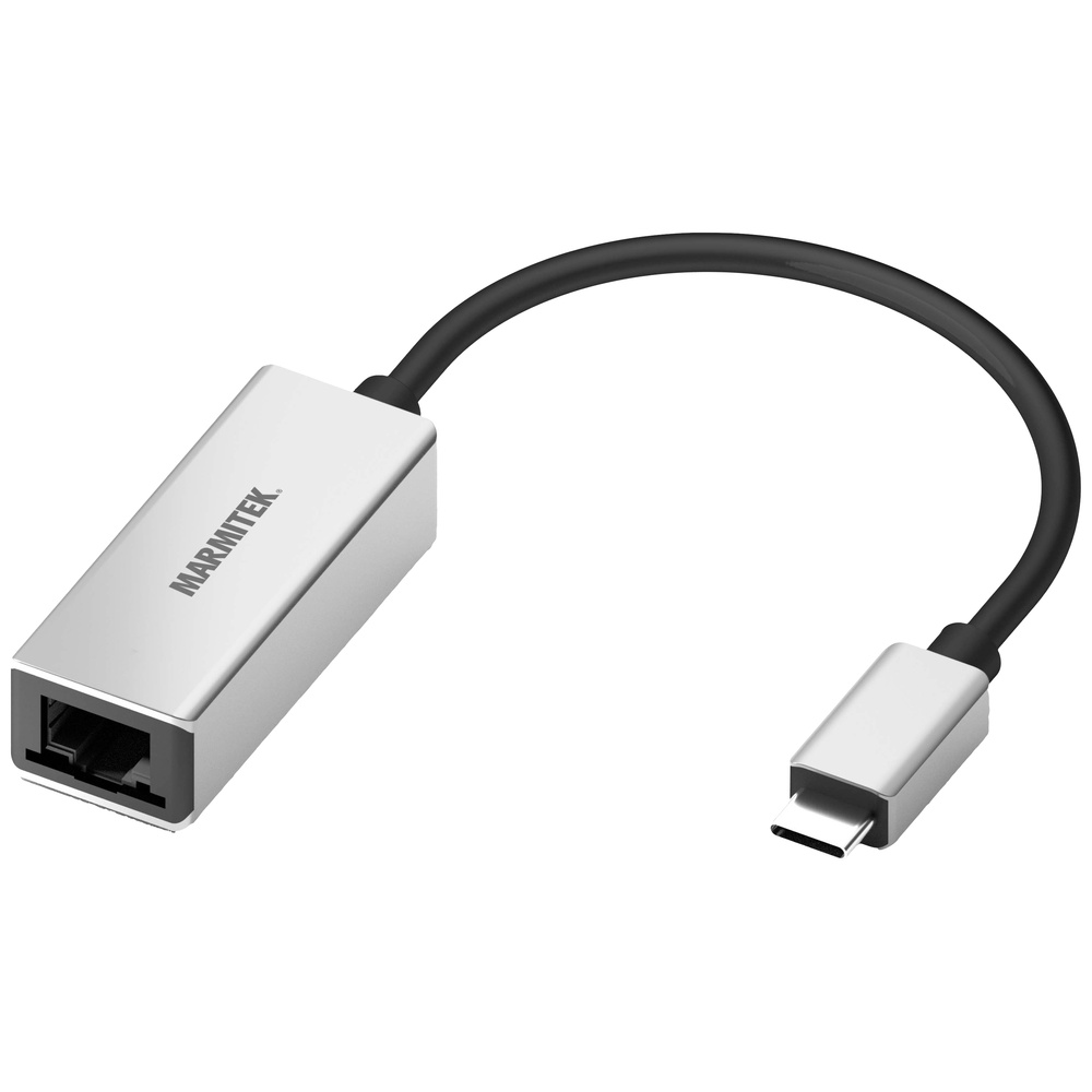 Marmitek Versilbert Usb-C® Adapter [1X Usb-C® - 1X Rj45-Buchse] Usb-C / Ethernet Adapter 0.15 M