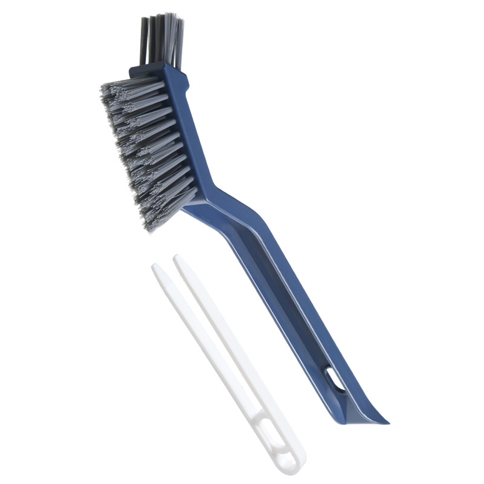 Brosse de nettoyage pour fentes à poils durs en plastique, grattoir intégré, 28x3,2 cm