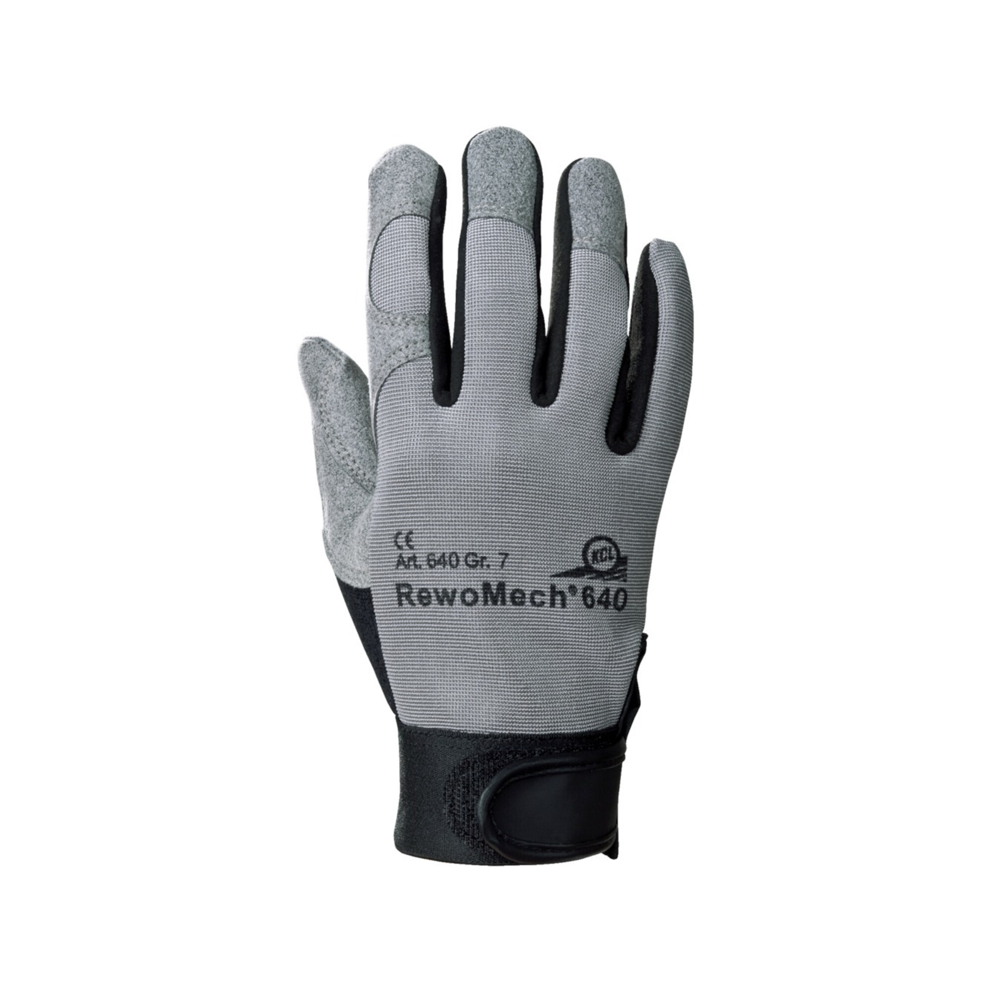 KCL Kunstlederhandschuhe RewoMech 640 Gr.9 schwarz/grau Kunstleder/Elastan, Meng - Image 5