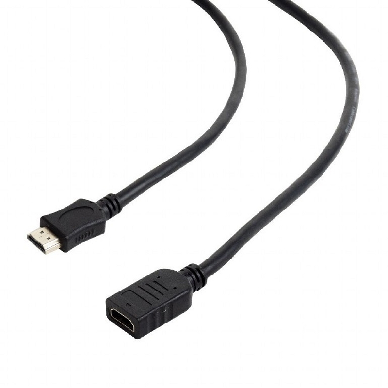 Gembird Schwarz Hdmi (M)-(H)-(H)Mit Ethernet Kabel 4.5 Mts Ngr