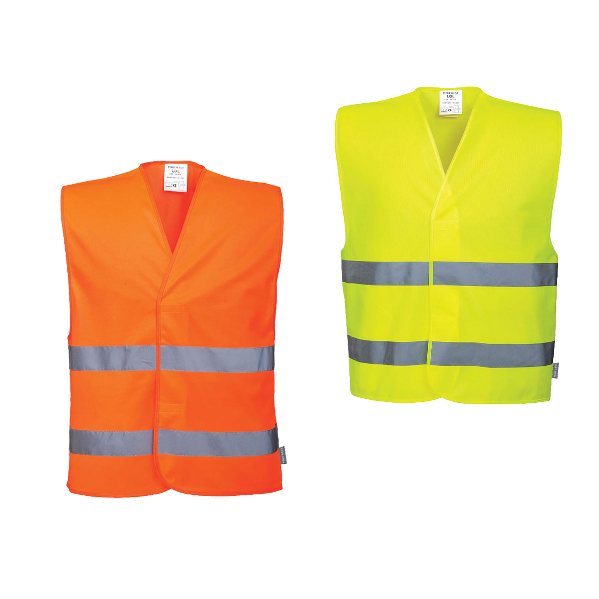 Portwest Gelb Doppelstreifen-Westen L/Xl - Bild 3