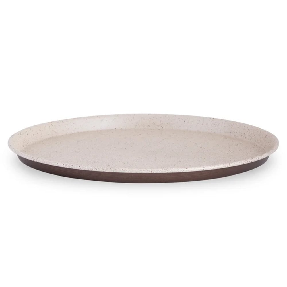 Trade Shop - Tortiera Bordata Bassa Per Pizza Forno Rotonda Antiaderente 32cm Rustic Cucina 367320 -