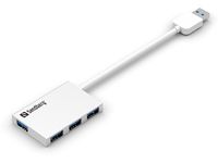 Sandberg Weiß Usb 3.0 Pocket Hub 4 Ports