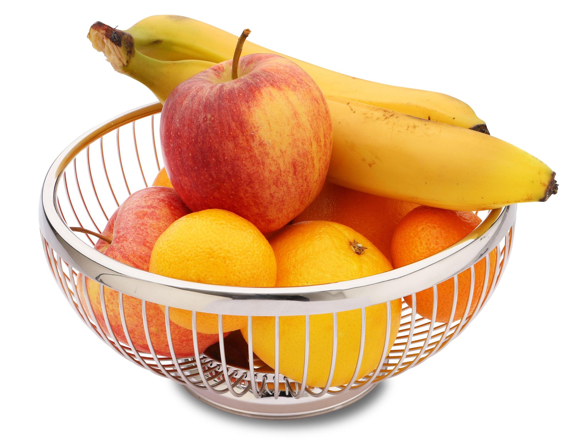 Weis Grau Brot- / Obstkorb