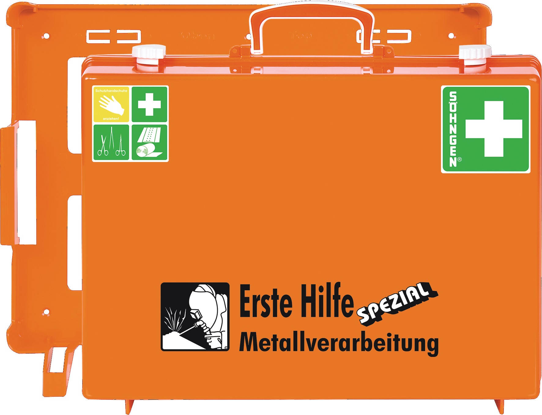 Söhngen Orange Erste-Hilfe-Koffer Spezial Mt-Cd Metallverarbeitung Din 13157