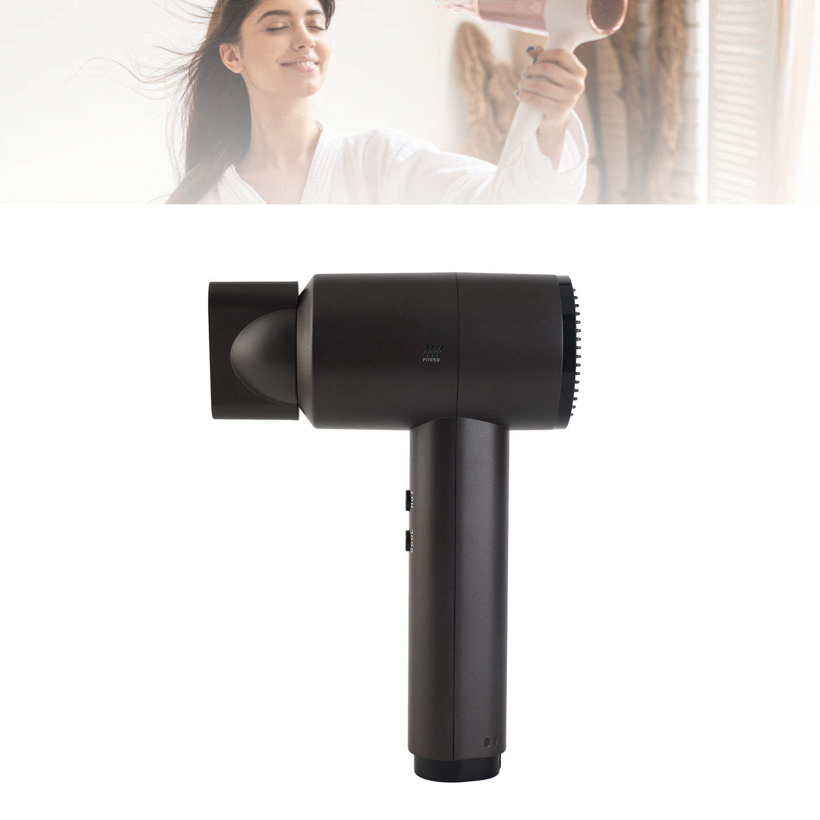 Asciugacapelli Ricaricabile Senza Fili Da 5000 Mah Con 6 Velocità - Portatile Per Viaggi, Casa E Campeggio - Abs, 238 Mm, Con Hub, Dock E Adattatore