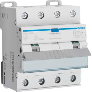 Hager ADX416D Fehlerstromschutz 30mA und Leitungsschutz B16A Typ A 3P+N 10kA - Image 6