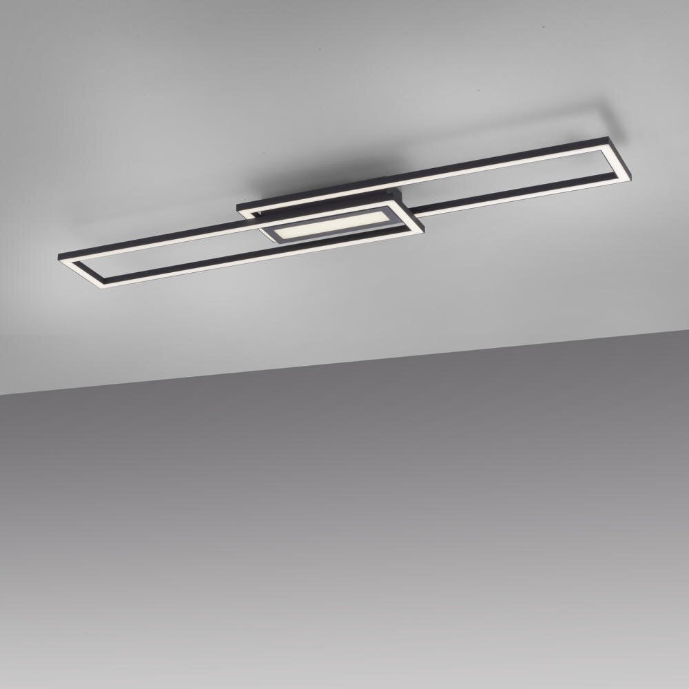 Just Light. - Justlight Led Cct Deckenleuchte Asmin Schwarz 95 X 17,5 Cm Dimmbar Deckenleuchte