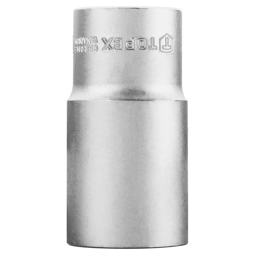 Topex Grau Langer Sechskant-Steckschlüssel 1/2", 30 Mm