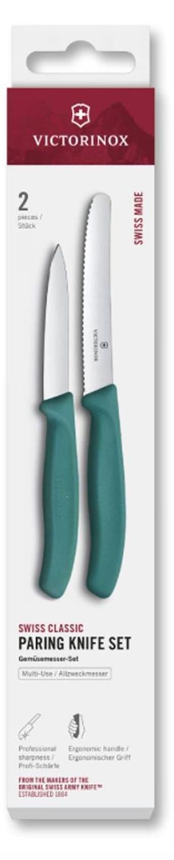 Victorinox Swiss Classic Küchenmesser Set 2tlg. Grün Silber - Bild 6