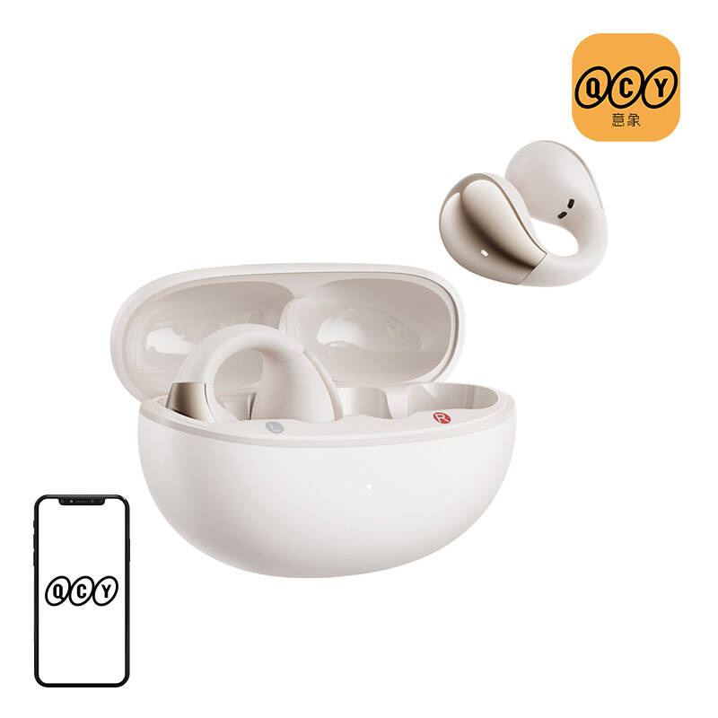 Auriculares Inalámbricos QCY Crossky C30, Bluetooth 5.4, Auriculares Deportivos TWS con Clip para la Oreja, Auriculares de Conexión Dual