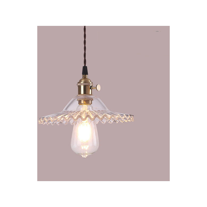 E27 Industrielle Vintage Verre Suspensions Luminaire Retro Plafonnier