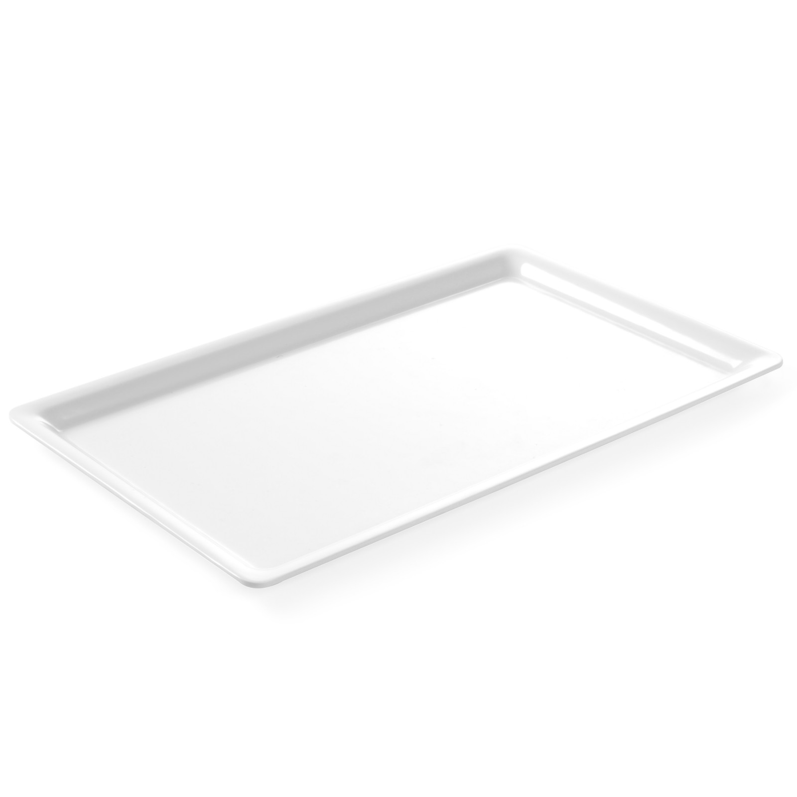 Vassoio Da Esposizione Per Buffet Per Alimenti In Melamina Gn1/4, Altezza 20 Mm, Bianco - Hendi 566046