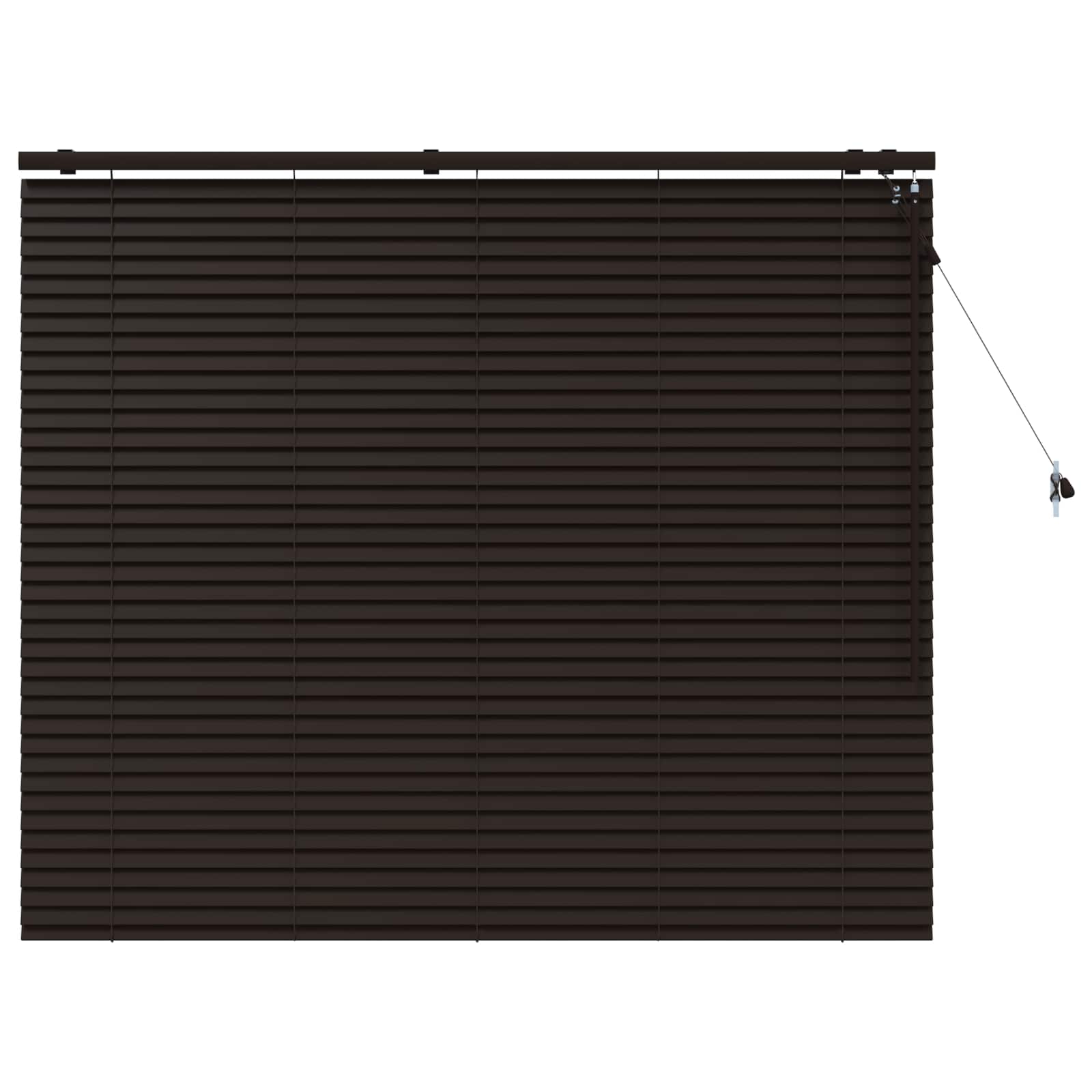 Vidaxl Dunkelbraun Venetian Blind Dark Brown 155 X 130 Cm 35 Mm