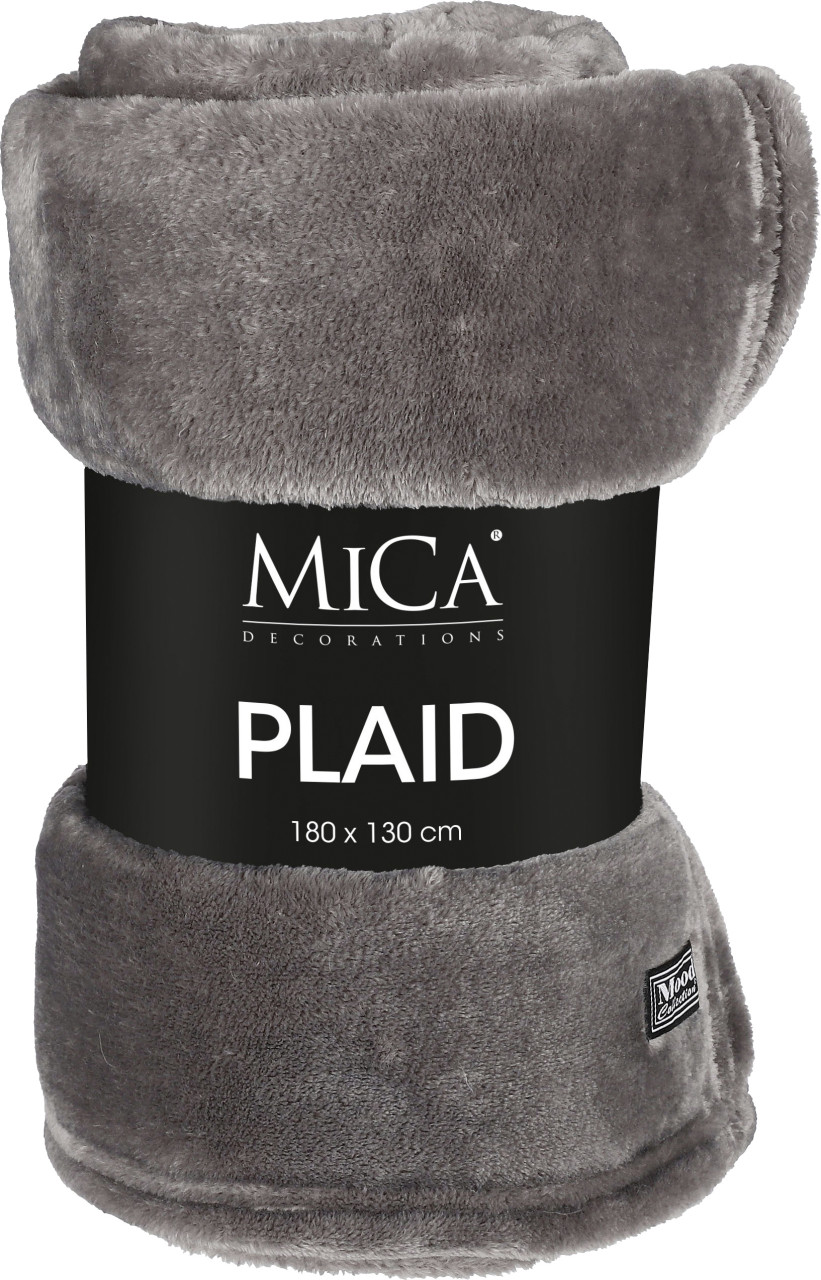 Mica Decorations Fleecedecke Famke 130 X 180 Cm Anthrazit