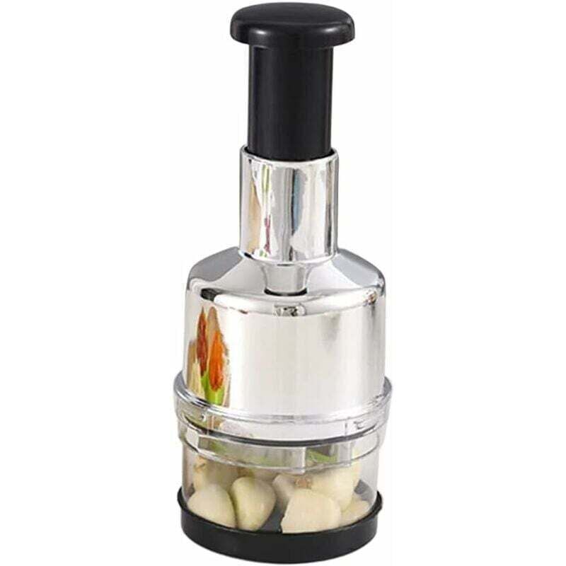 [mai Utilizzato]tritatutto Per Aglio E Cipolla, Tritatutto Manuale Per Verdure In Acciaio Inox, Spremiaglio Manuale Per Zenzero, Peperoncino, Insalata, Aiuto In Cucina