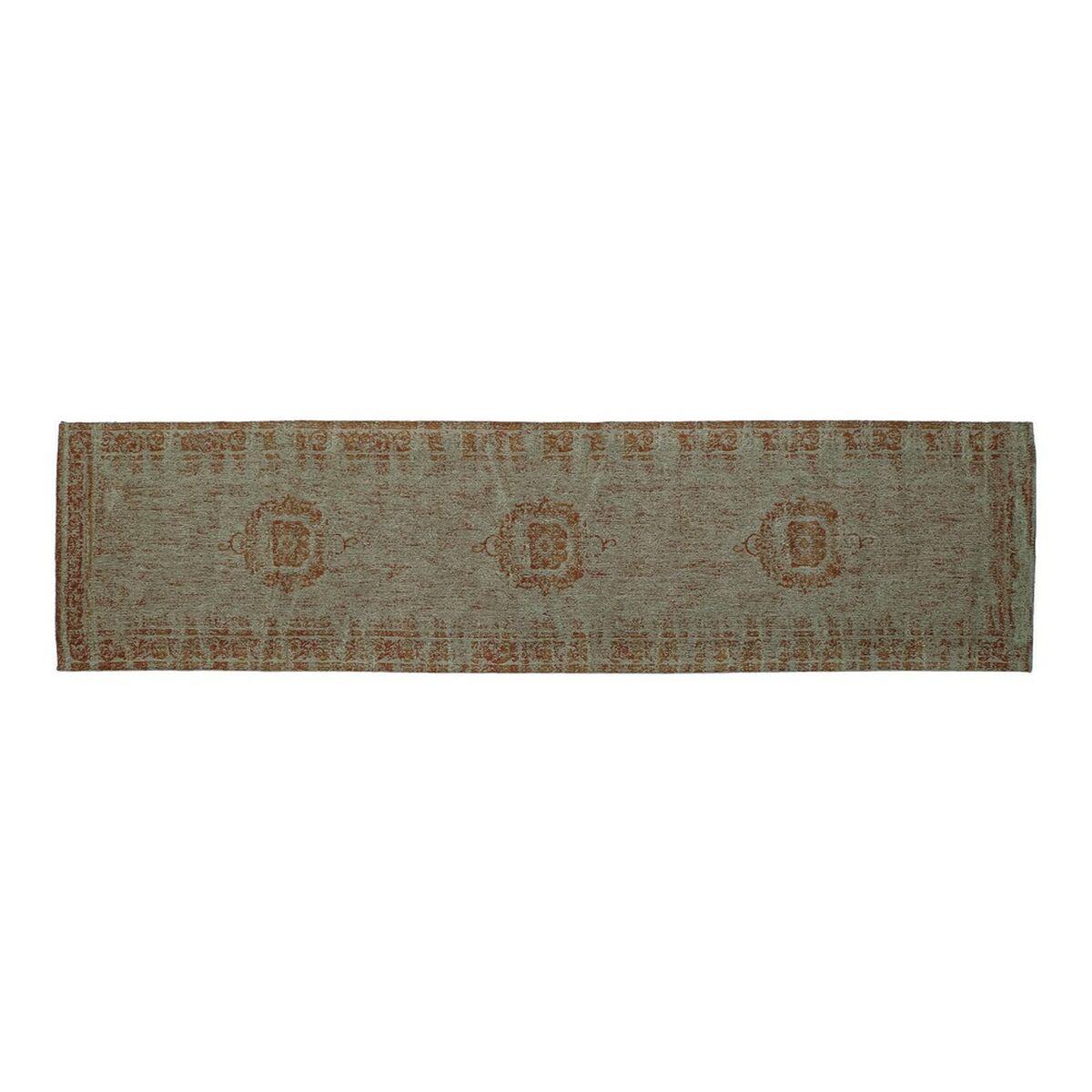 Dkd Home Decor Tapis Coton Vert Marron 60x240 Cm