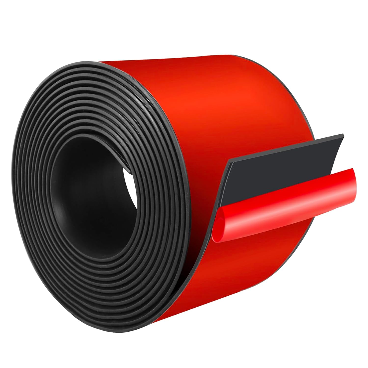 Bande de caoutchouc adhésive néoprène, 80 mm x 2 mm x 3 m, noir, anti-vibration et antidérapant