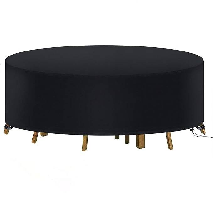 Housse Salon De Jardin Ronde 230x110cm Housse De Protection Table Ronde