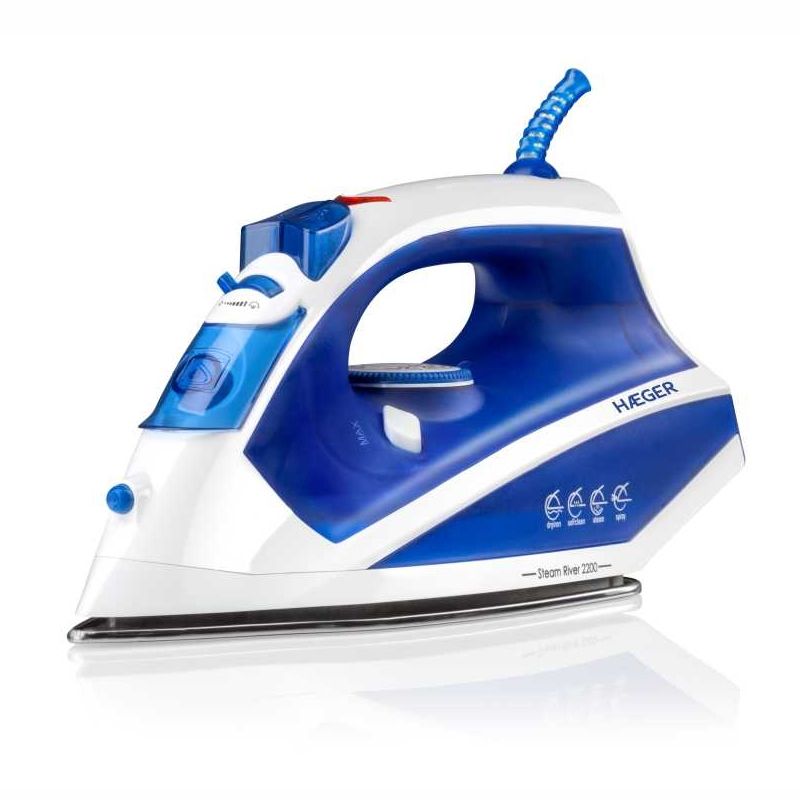 Joom Marketlink Europe Unisex Blau Haeger Si-220.009B Steam Iron 2200W 260Ml Blue/White - Bild 3