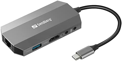 Sandberg 136-33 USB-C 6in1 Travel Dock 6-in1 Dock, Wired, USB 3.0 (3.1 Gen 1 ~E~ - Bild 4