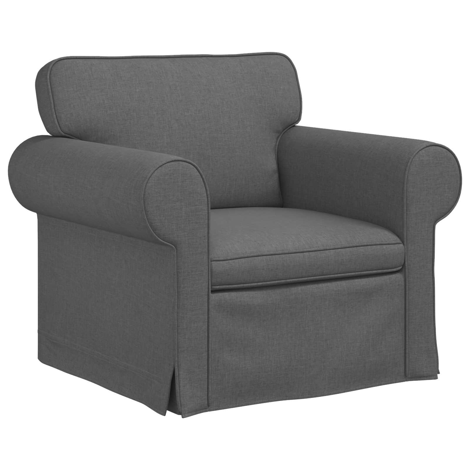Sofa Dark Grey 95 X 82 X 80 Cm Fabric Vidaxl