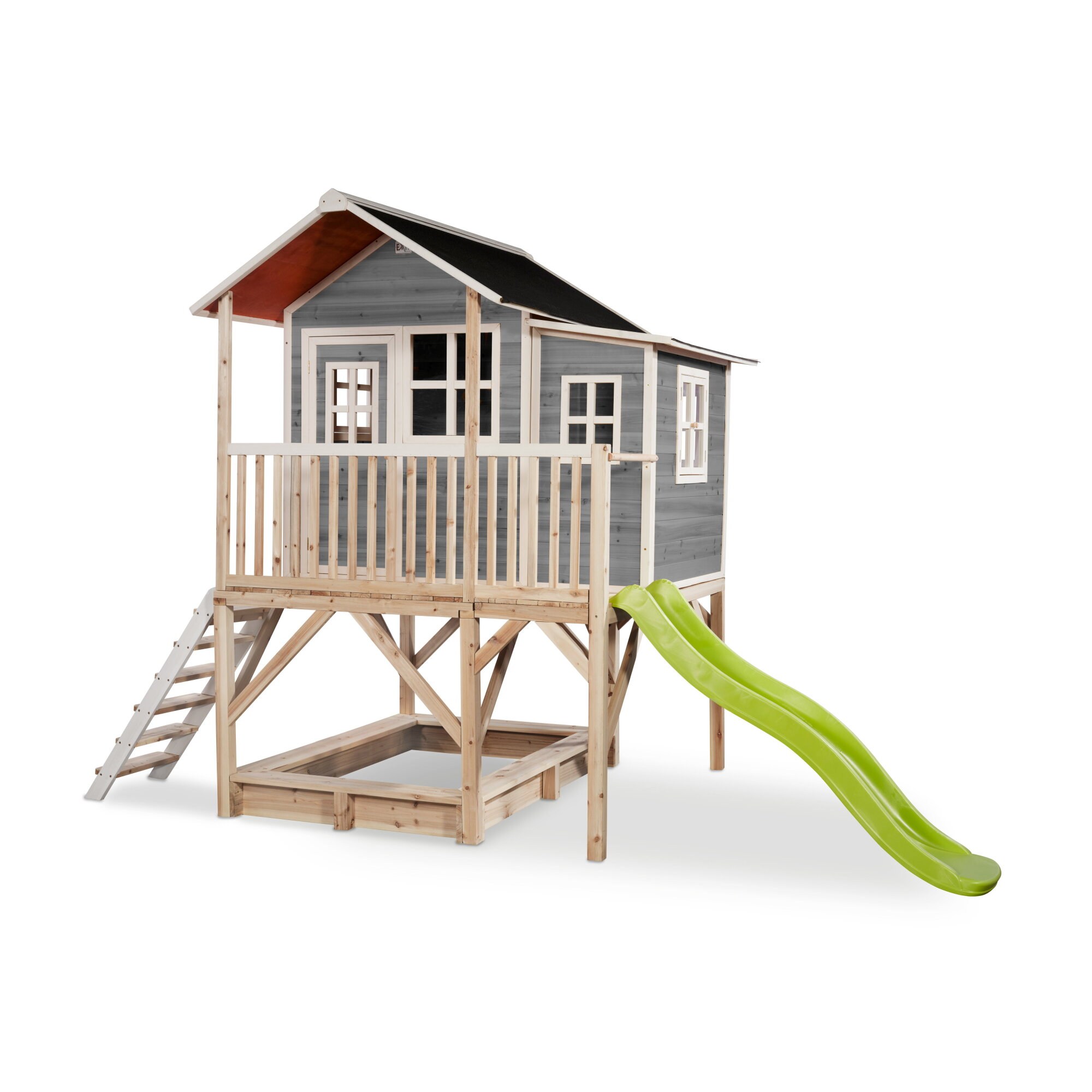 EXIT Toys Spielturm »Loft«, BxHxT: 190 x 253 x 382 cm, ab 3 Jahren, Zedernholz - grau - Image 3