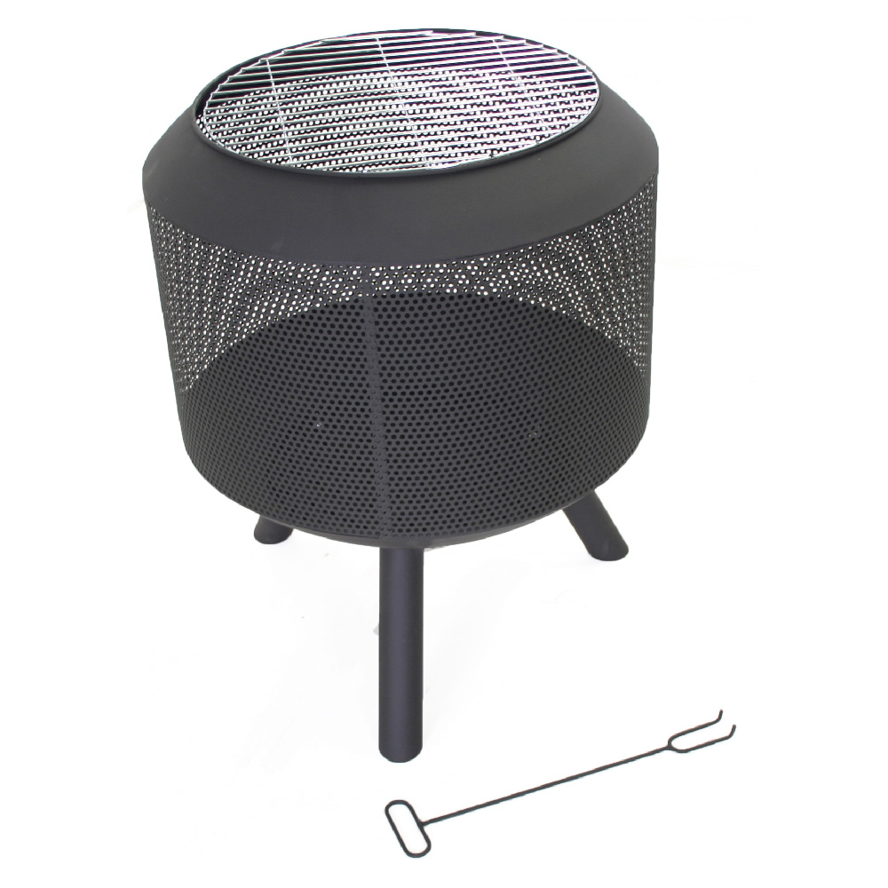 Vivol - Sens-line Drum Pot Feuerkorb - Schwarz