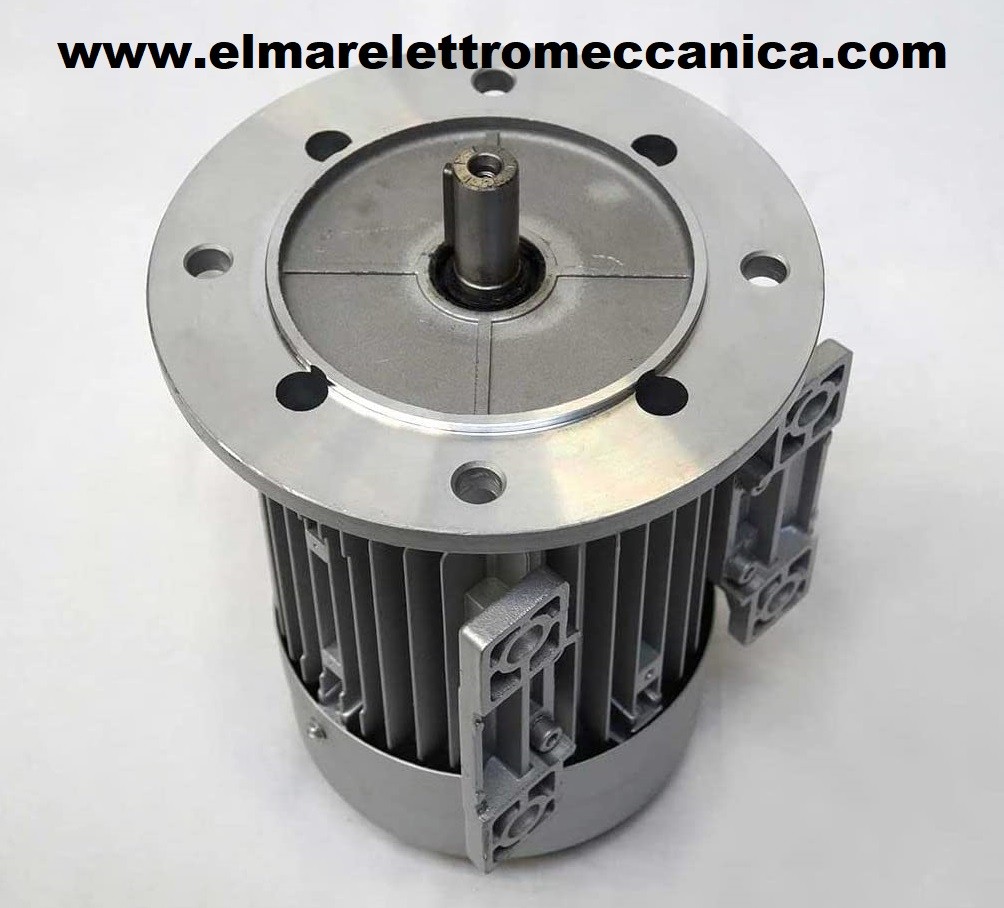 0,5 Hp 0,37 Kw Mec 71 2800 Giri Motore Elettrico Monofase 2 Poli  Interruttore Luminoso - B5 Flangiato + Piedini ALTRO