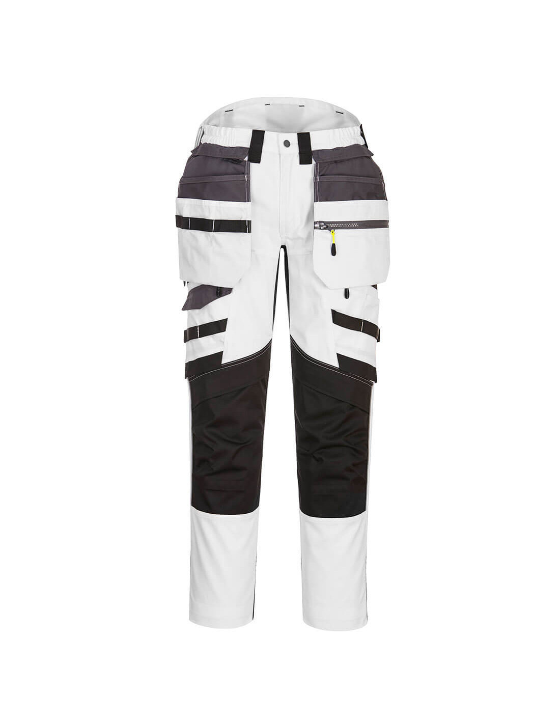 Portwest Herren Grau Dx4 Hose Mit Abnehmbaren, Schwebenden Taschen Weiß/ L - De(46) - Uk(36) - Bild 3