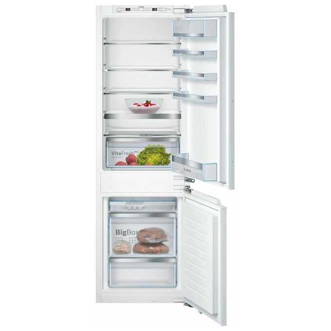 Bosch Serie 6 Einbau-Kühl-Gefrier-Kombination 177.2 x 55.8 cm KIS86AFE0 | LowFrost für deutlich selteneres Abtauen, VitaFresh Plus Box hält Lebensmittel länger frisch, ausziehbare EasyAccess Ablage - Bild 7