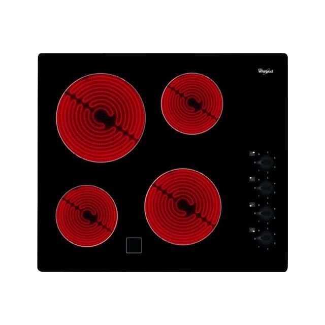 Whirlpool - Piano Cottura In Vetroceramica A 4 Fuochi 6200w Nero - Akm9010ne