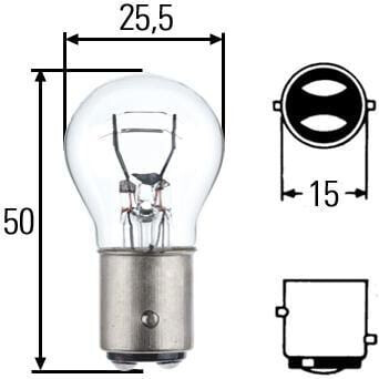 Lampadina Di Servizio Hella Behr Hel 8gd 002 078 121 12v