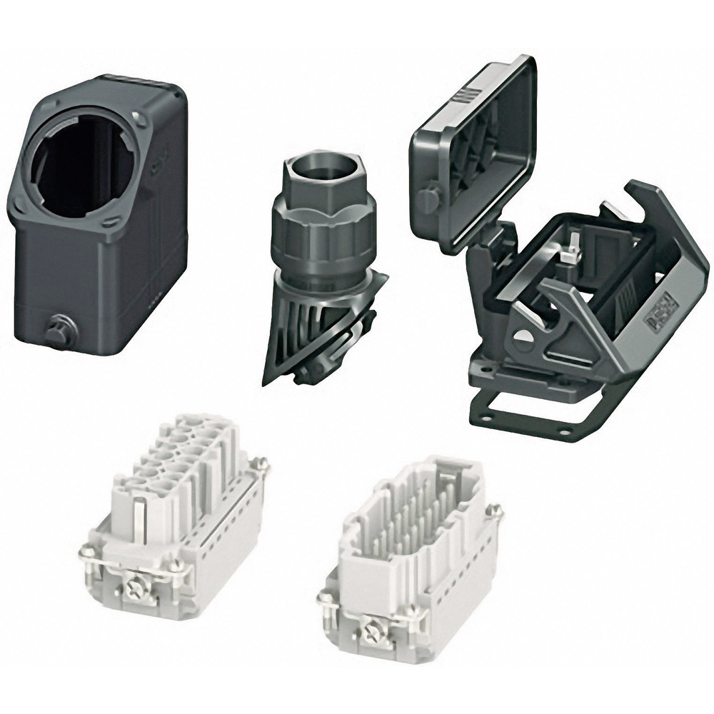 Phoenix Contact Schwarz Hc-Evo-B16pt-Bwsc-Hh-M25-Plrbk Steckverbinder-Set Mit Push-In Anschluss Inhalt: 1 St