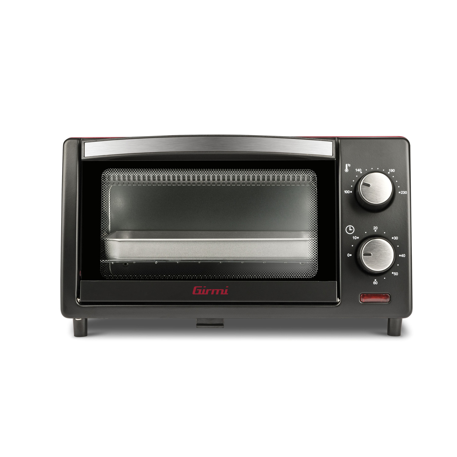 Girmi Rot/Schwarz Fe10 Elektrobackofen 800W 10 Liter, Kleinbackofen, - Bild 5