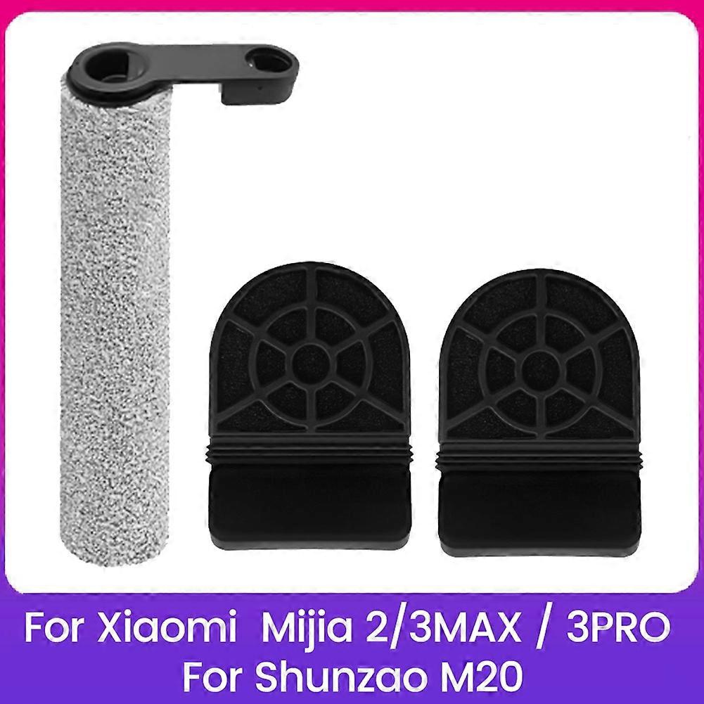 Brosse à rouleau et filtres HEPA de rechange pour autolaveuse Xiaomi Mijia 3 Max/3 Pro/2, lot de 3