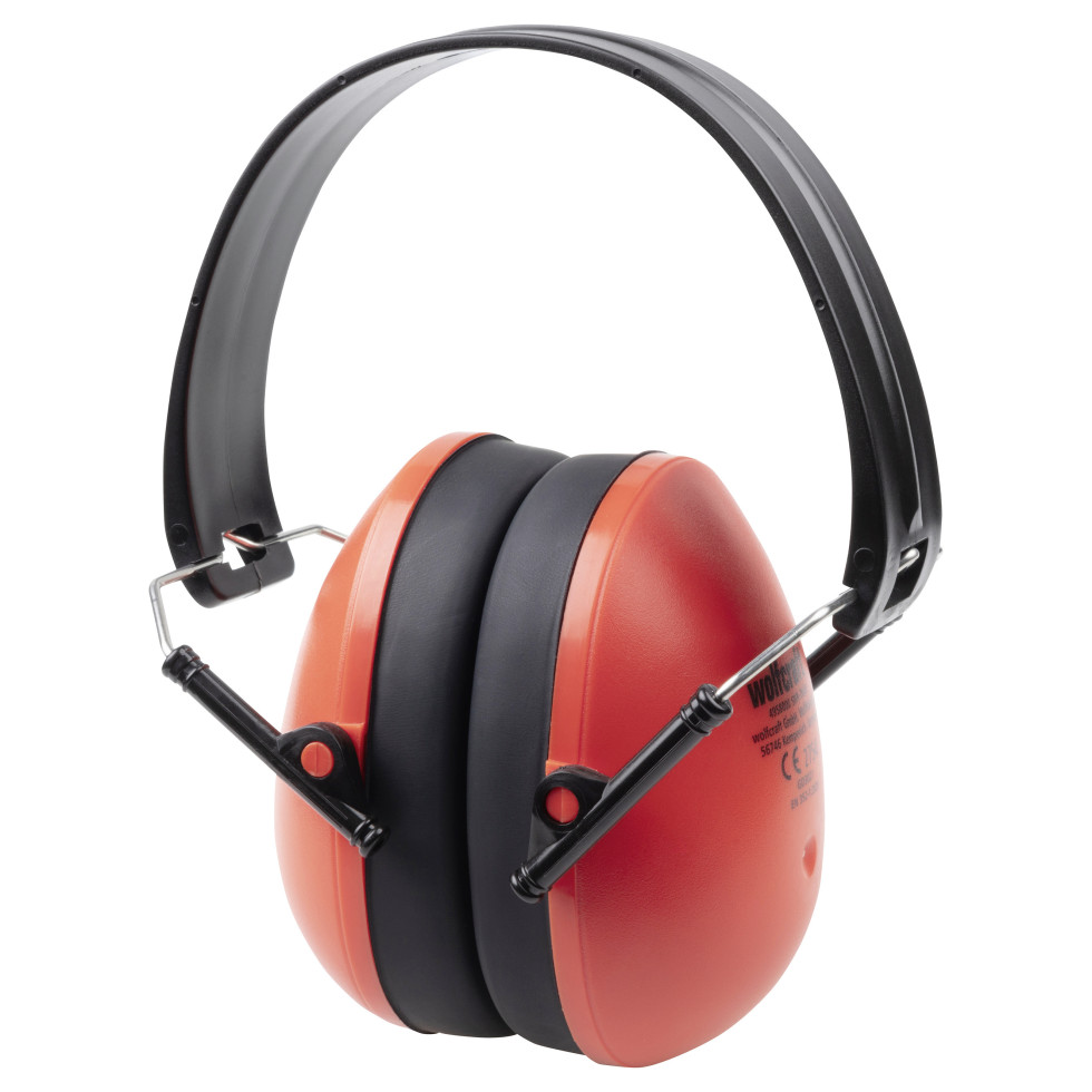 Wolfcraft Kapselgehörschütz Compact Rot/schwarz 26 Db 1 Paar