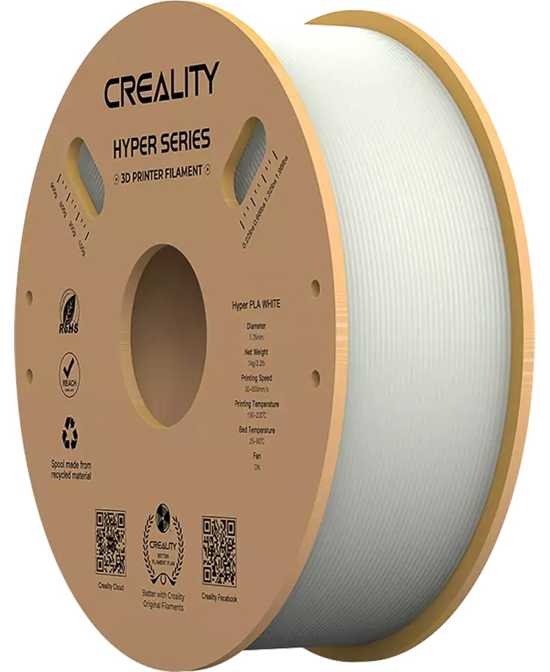 Creality Filament PLA Hyper (PLA, 1000 g, 1.75 mm), Filament, Weiss - Bild 9